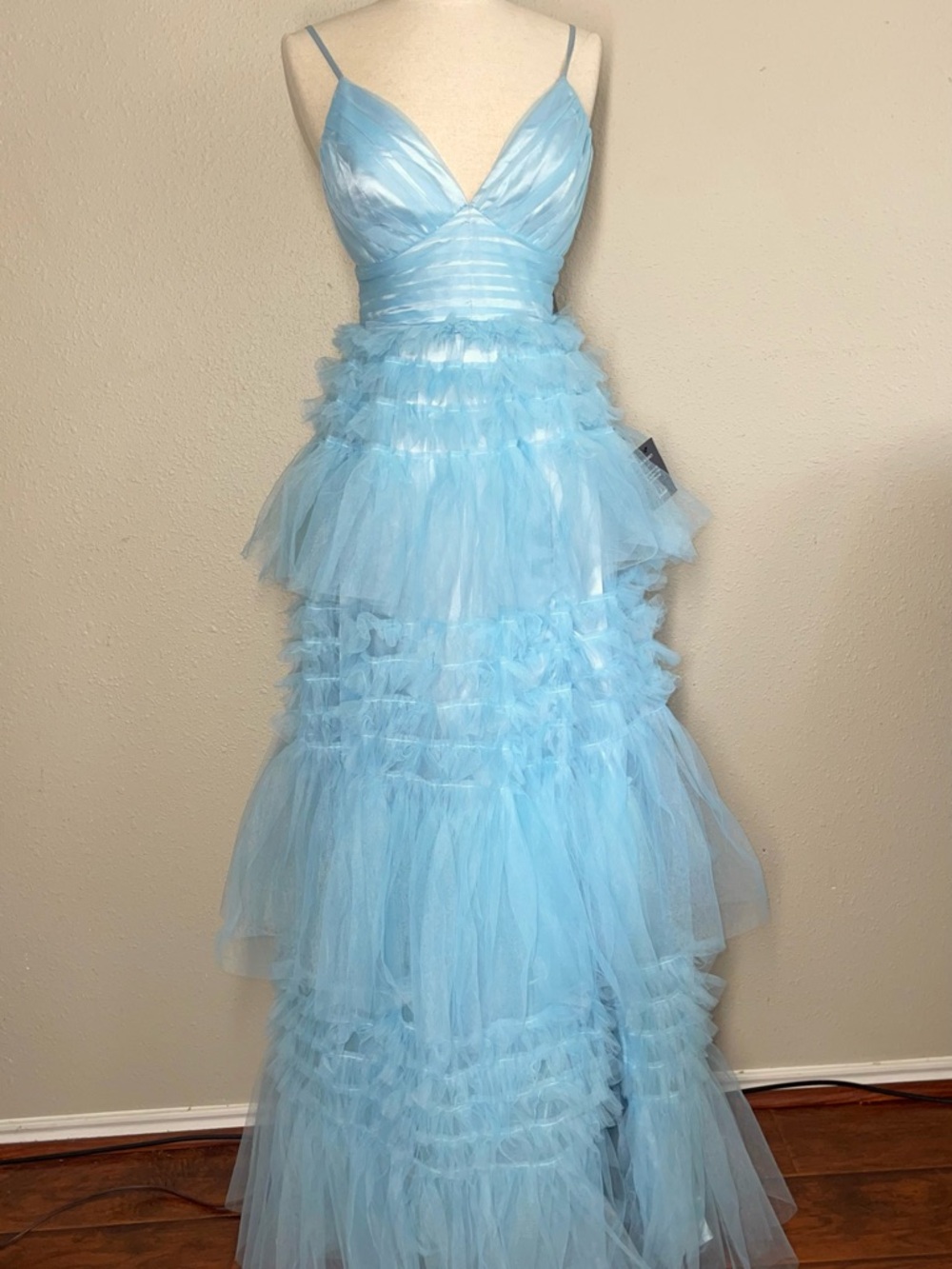 New Lulu's Soft Light Blue Tulle Dress